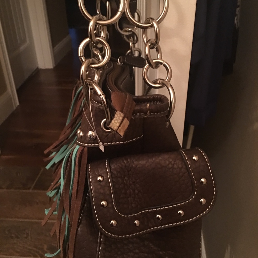 Western Style Fringe Purse Handbag